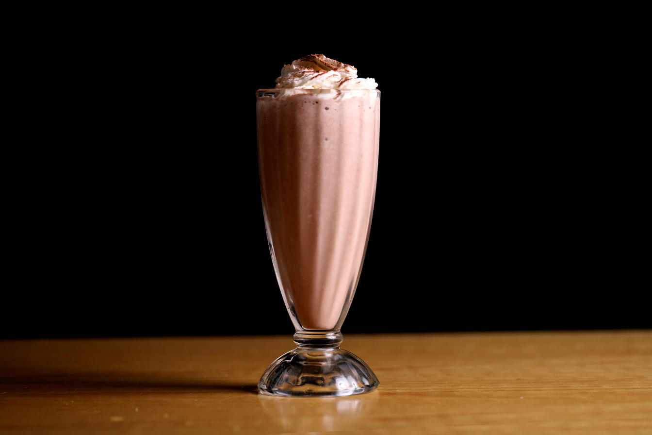 Glass of Chocolate Milkshake 